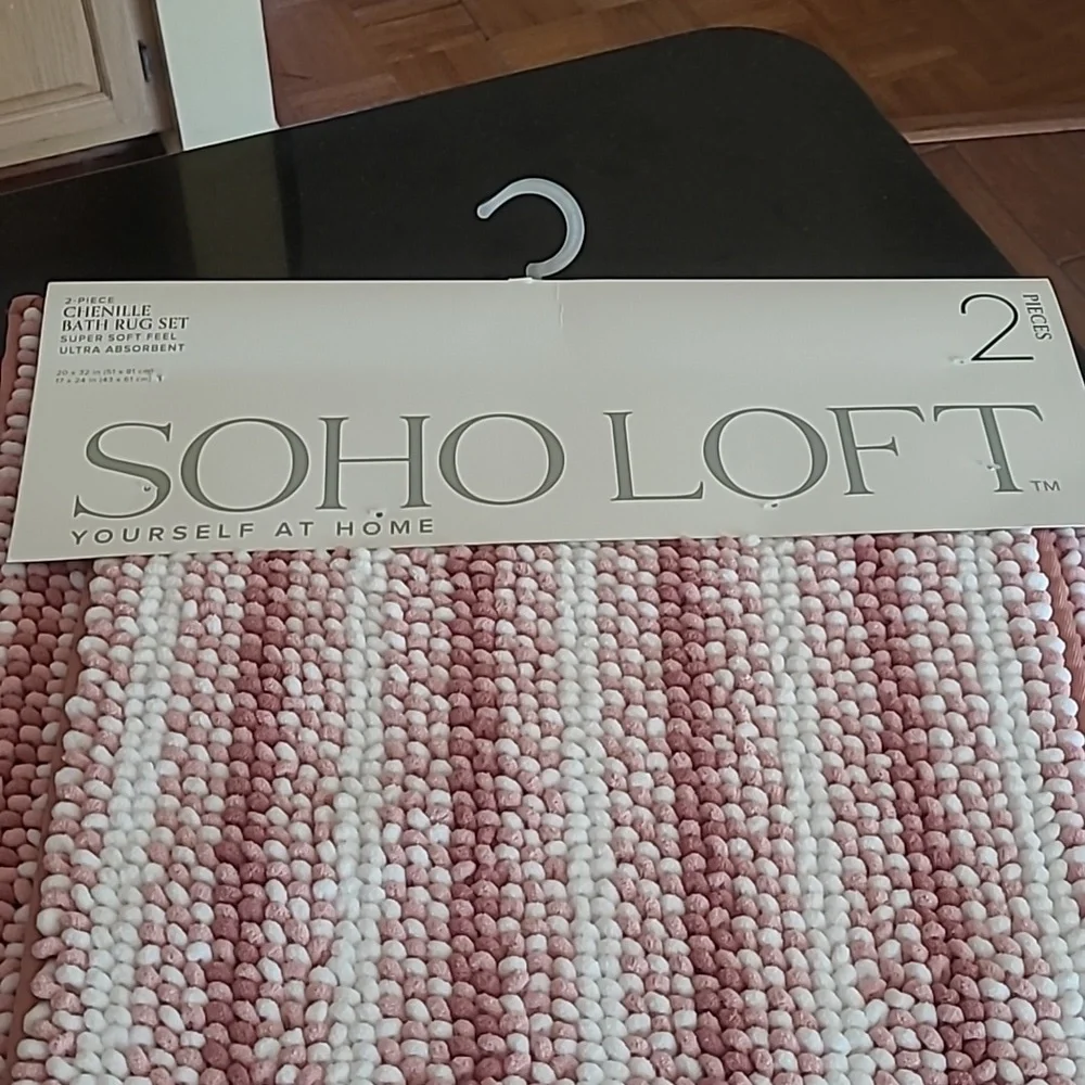 SoHo Loft Chenille Bath Rug Set